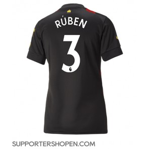 Manchester City Ruben Dias #3 Borta Matchtröja Dam 2022-23 Kortärmad